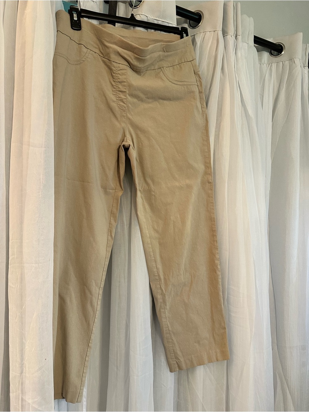 Ruby Rd. Dusty Rose Khaki Pull-On Pants